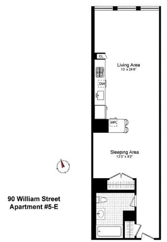90 William St Apt 16E, Manhattan
