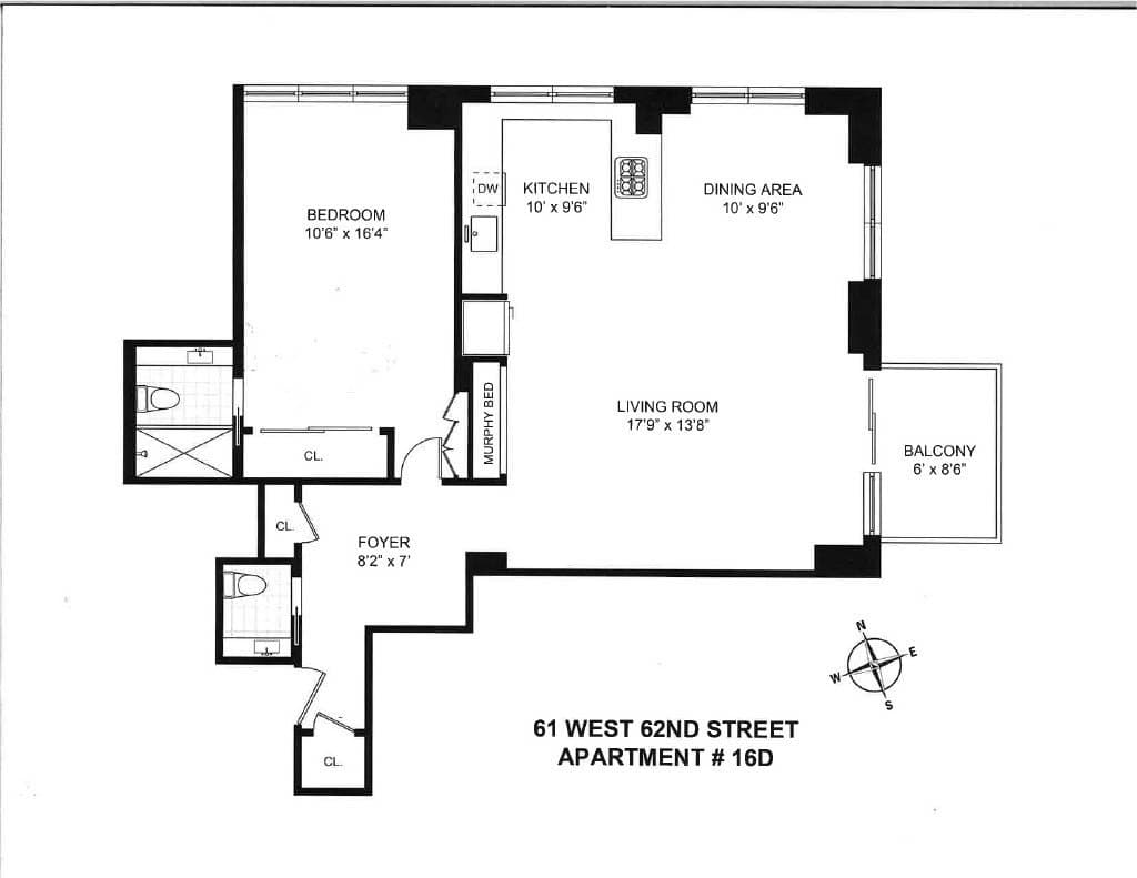 61 W 62nd St Apt 16D, Manhattan