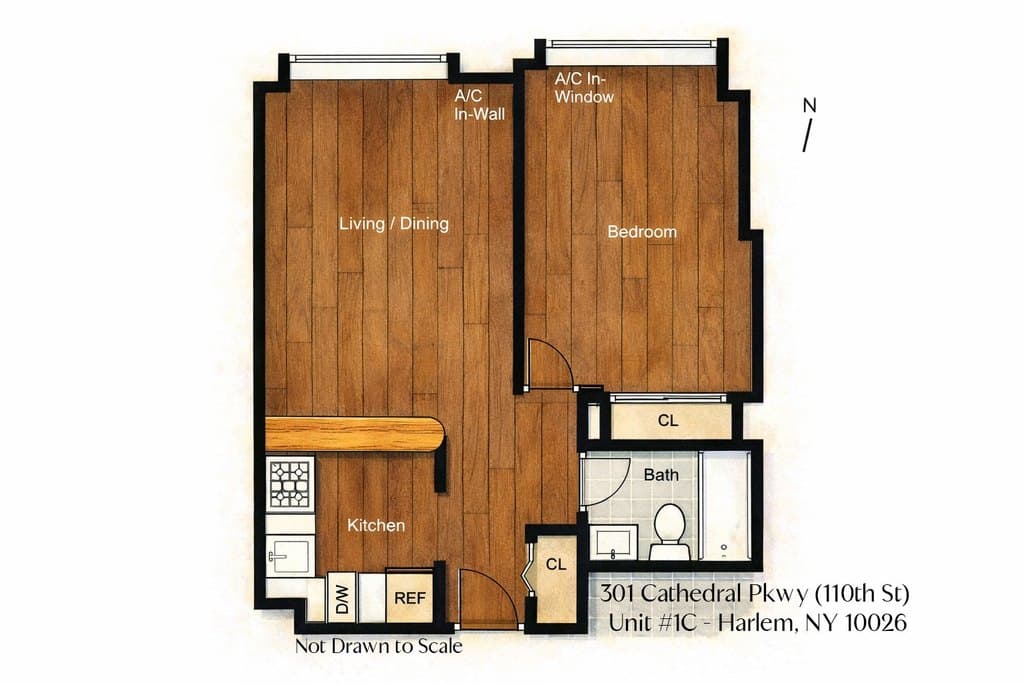 301 W 110th St Apt 1C, Manhattan